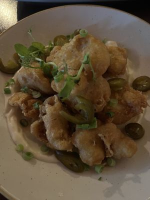 Fried cauliflower  at Café Du Parc in Killarney