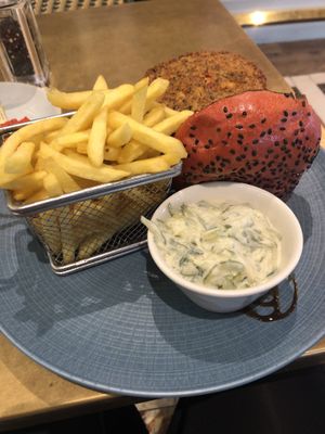 Vegan burger  at Café Du Parc in Killarney