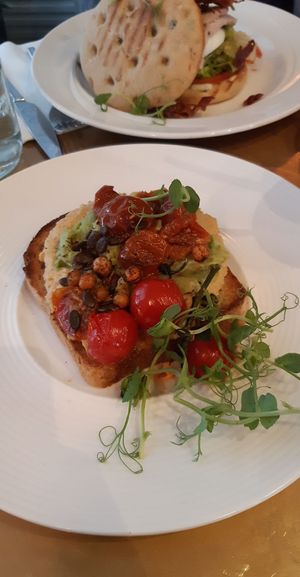 Vegan avocado toast at Café Du Parc in Killarney