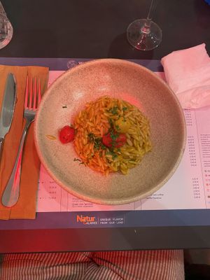 vegan greek orzo   at Broadway in Kos