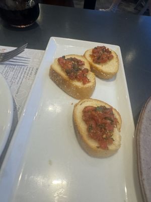 Vegan bruschetta   at Broadway in Kos
