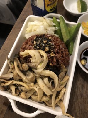 Seaweed roll and veggies  at Mang's Mania in Ho Chi Minh City