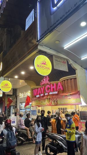 Outside Restaurant (street from street level)   at Mang's Mania in Ho Chi Minh City