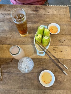 Summer rolls  at Mang's Mania in Ho Chi Minh City