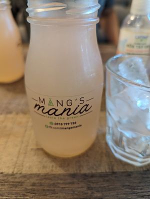 Ginger lime with lemongrass drink at Mang's Mania in Ho Chi Minh City