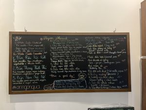 Menu (subject to change)  at Mang's Mania in Ho Chi Minh City