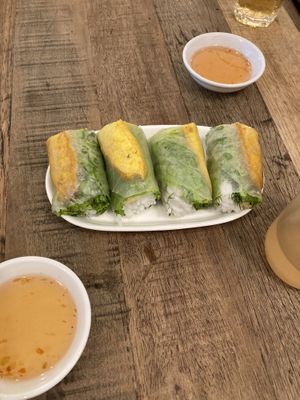 Summer rolls  at Mang's Mania in Ho Chi Minh City