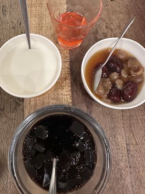 al the three dessert on the  menu  at Mang's Mania in Ho Chi Minh City