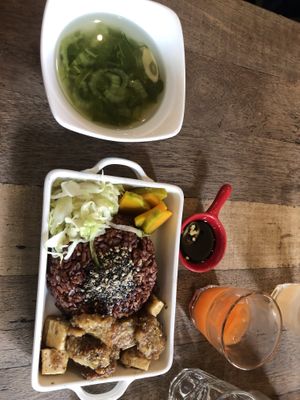 Fried tempeh dish  at Mang's Mania in Ho Chi Minh City