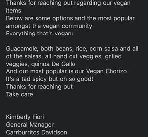   at Carrburritos in Davidson