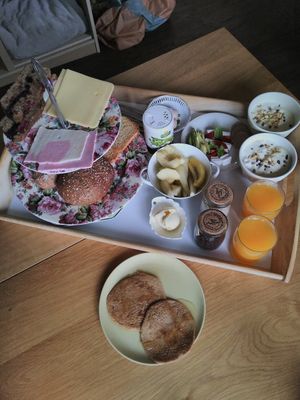 Second breakfast. Different of the first at Villa La Vida in Egmond Aan Zee