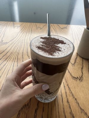 Choc-nana smoothie  at Moment in Christchurch