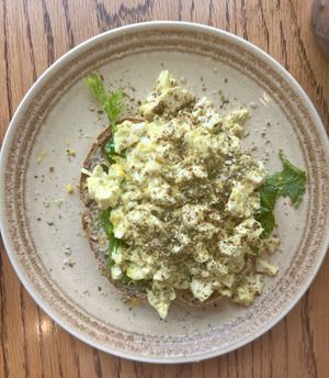 Scrambled chili tofu   at Moment in Christchurch