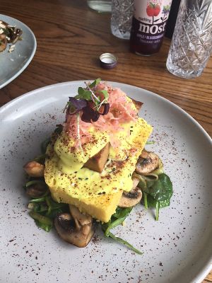 Tofu Benedict  at Moment in Christchurch