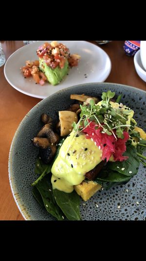 Tofu Benedict  at Moment in Christchurch