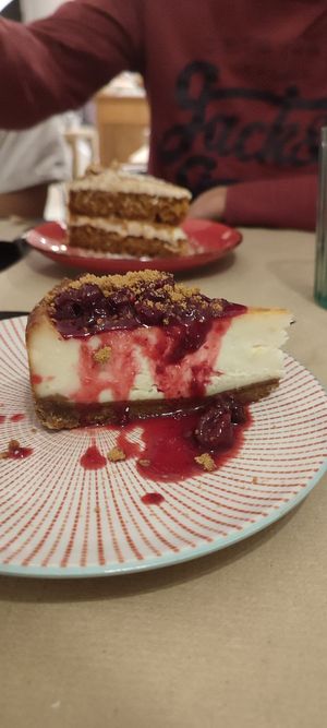 Cheese cake at La Teca Burger in Sabadell