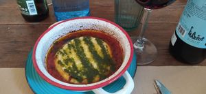 Provolone con tomate at La Teca Burger in Sabadell