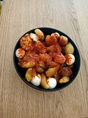 Patatas braves at La Teca Burger in Sabadell