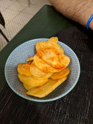 Free tapa at ordering at La Teca Burger in Sabadell