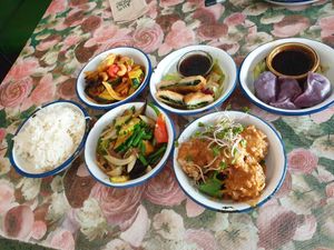 We especiall, liked the rice cakes and the sweet potato dumplings! at li.ke in Berlin