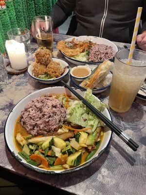 Vegan Egg on the second bowl 🫣😍 - spiciest thing on the menu  at li.ke in Berlin