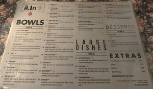 Menu 1/2 (Food).  at li.ke in Berlin