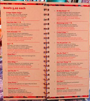 Menu page at li.ke at li.ke in Berlin