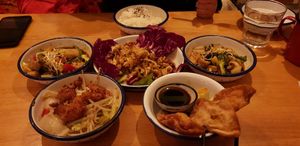 Apart from the rice all dishes in this photo are €3,50 at li.ke in Berlin