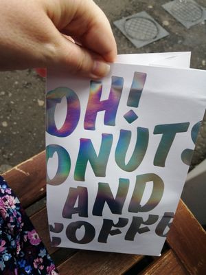 Donut bag at Oh Donuts & Coffee in Belfast