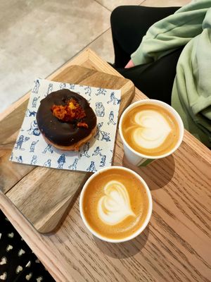 Honeycomb and banoffee filling at Oh Donuts & Coffee in Belfast