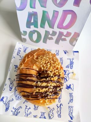 Caramelised Banana & Hazelnut donut at Oh Donuts & Coffee in Belfast