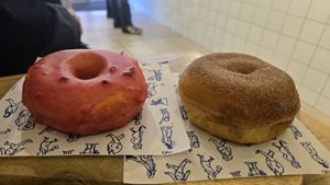 Hibiscus, Raspberry, orange at Oh Donuts & Coffee in Belfast