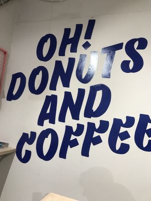 Nice decor at Oh Donuts & Coffee in Belfast