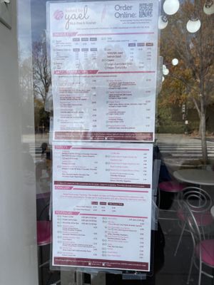 Menu  at Baked by Yael in Washington