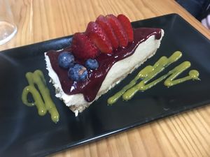 Cake at Roots & Rolls in Barcelona