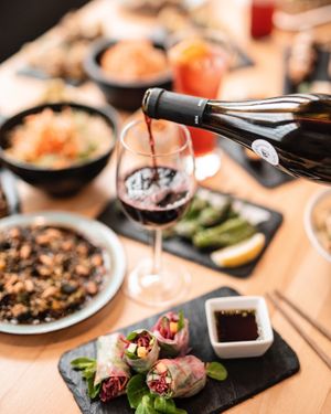 Wine at Roots & Rolls in Barcelona