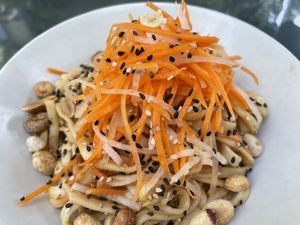 NY noodles  at Roots & Rolls in Barcelona