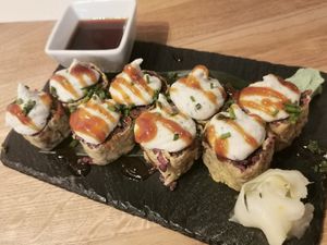 Sushi Say Cheese at Roots & Rolls in Barcelona