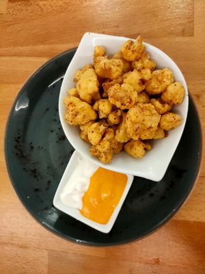 Cawilflower popcorn at Roots & Rolls in Barcelona