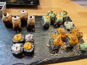 Sushi at Roots & Rolls in Barcelona