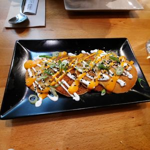 Nice to try something new. Gorgeous presentation too. at Roots & Rolls in Barcelona