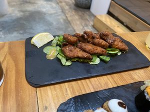 Seitan nuggets - amazing  at Roots & Rolls in Barcelona