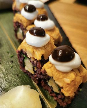 Veg Sushi at Roots & Rolls in Barcelona