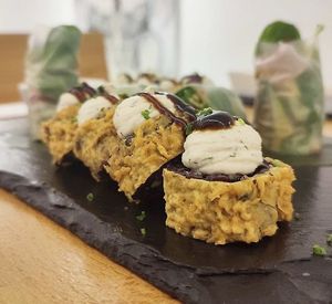 Veg Sushi at Roots & Rolls in Barcelona