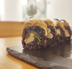 Veg Sushi at Roots & Rolls in Barcelona