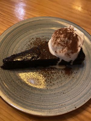 Choc avo brownie at Roots & Rolls in Barcelona