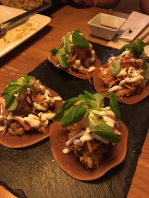 Tacos  at Roots & Rolls in Barcelona