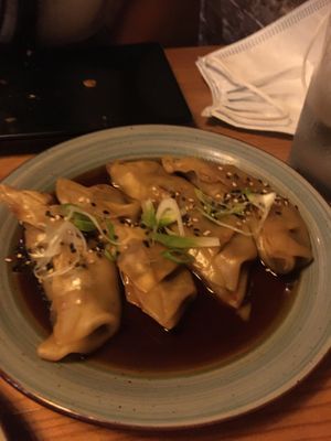 Gyozas  at Roots & Rolls in Barcelona