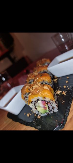 Hip carott. Really good! at Roots & Rolls in Barcelona