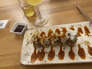 Geisha sushi was incredible ♥️  at Roots & Rolls in Barcelona